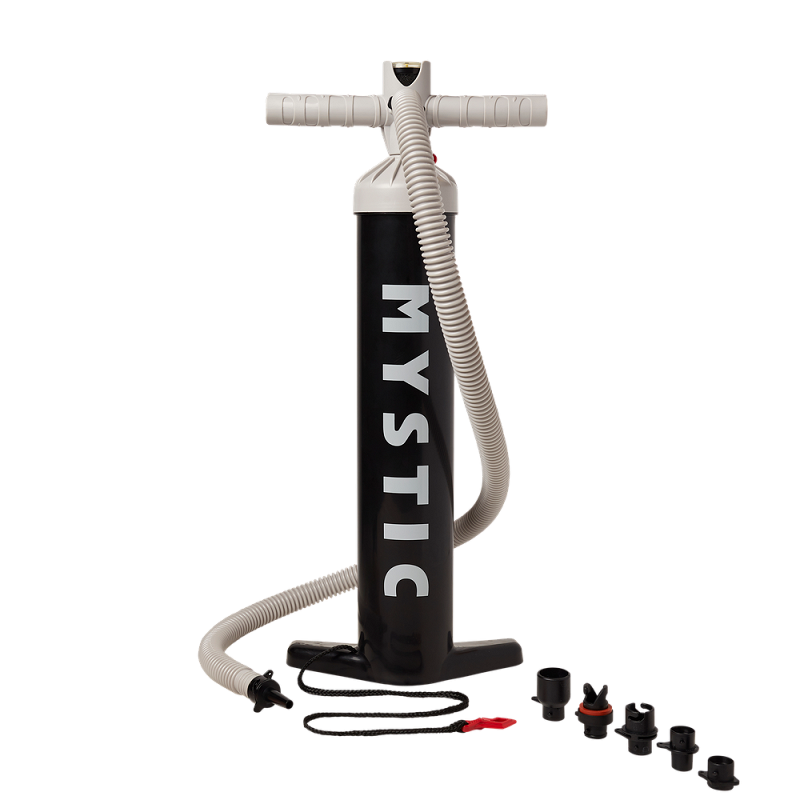 aufsatz fahrradpumpe Mystic Kite Pumpe inkl Adapterset mit Duotone und Core Größe:0.6 L bicycle mount DIMPA Beutel, transparent, 65x22x65